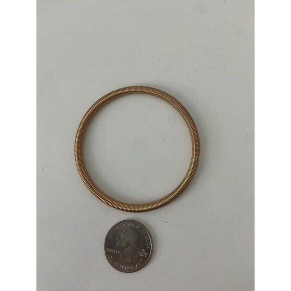 Mesh bangle bracelet gold tone - Picture 4 of 4